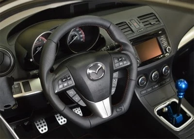 Mazda 3 upgraded steering wheel