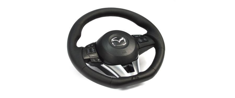 CorkSport Mazda 3 steering wheel upgrade