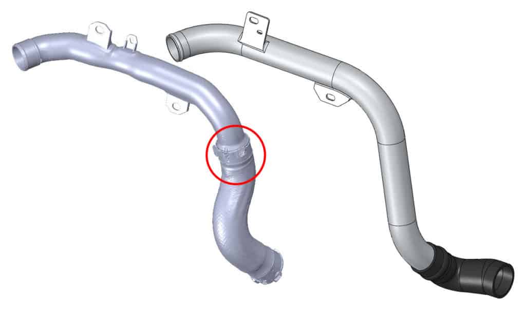 Modeling and design for FMIC piping upgrade for Mazda 6