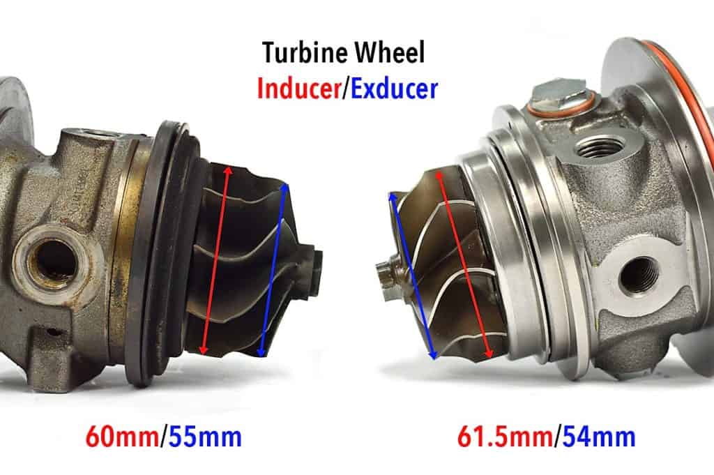 Inducer & Exducer Comparison for the Mazdaspeed turbo and K04