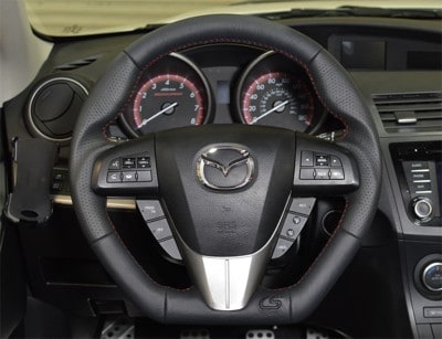 mazdaspeed 3 leather steering wheel