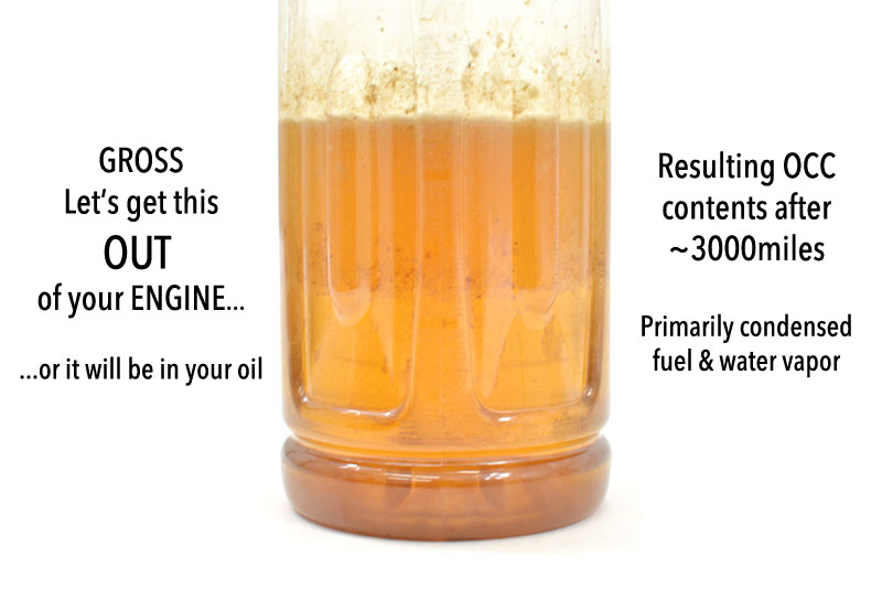 Oil Catch Can Fluid after 3,000 miles