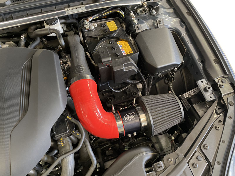 Installed Mazda Turbo Inlet Pipe and Intake System