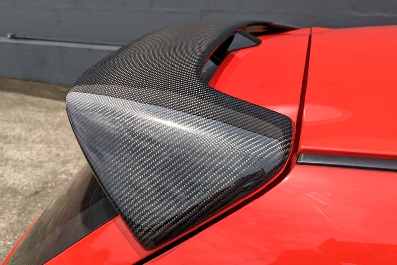2x2 carbon weave Mazdaspeed3 Rear spoiler wing