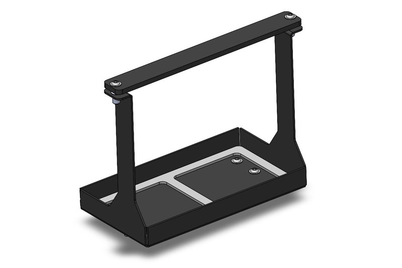 CAD representation of the 51R Battery Tray for the Mazdaspeed 6