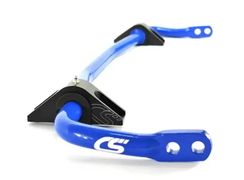 Side view of Mazda 6 rear sway bar in blue