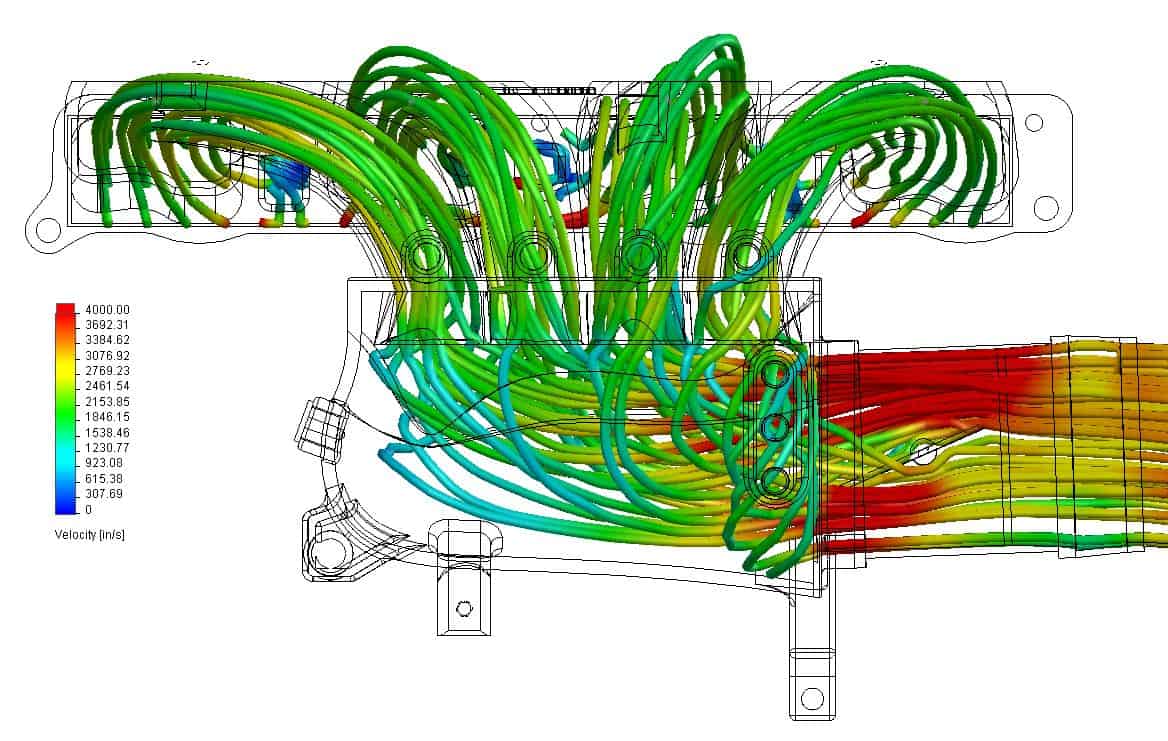 Intake Manifold Flow Simulation