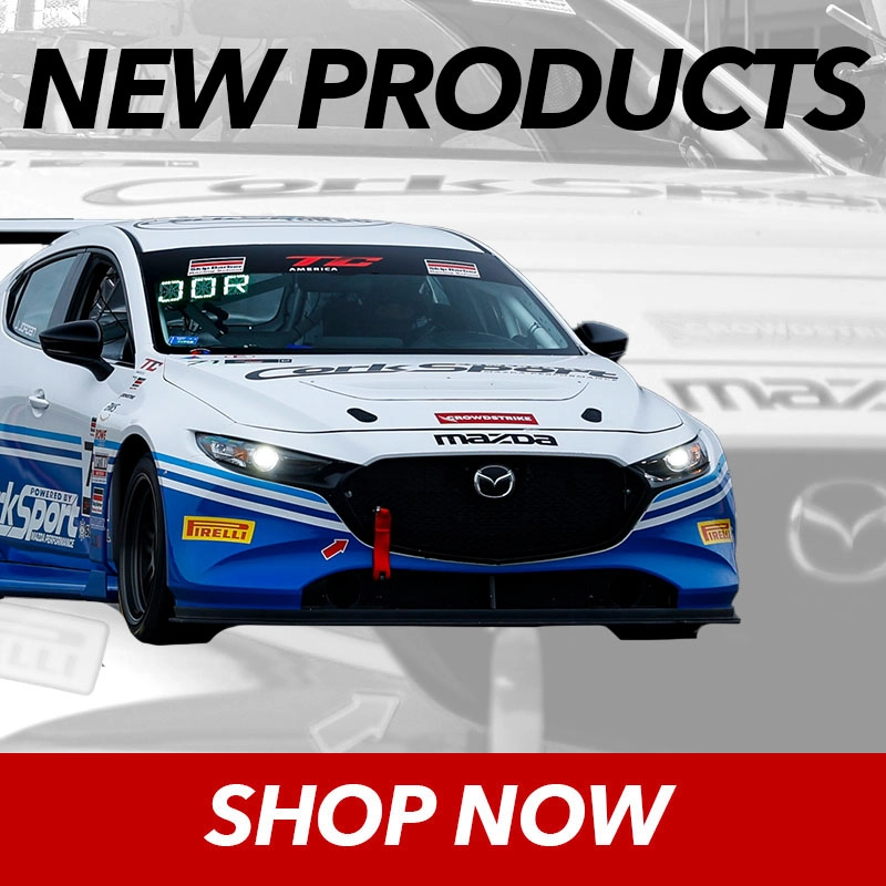 you can find the newest Mazda and Mazdaspeed performance parts available at CorkSport
