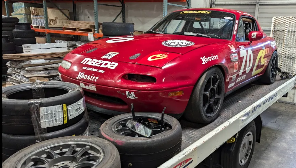 Ready to race with the Mazda spec miata CorkSport