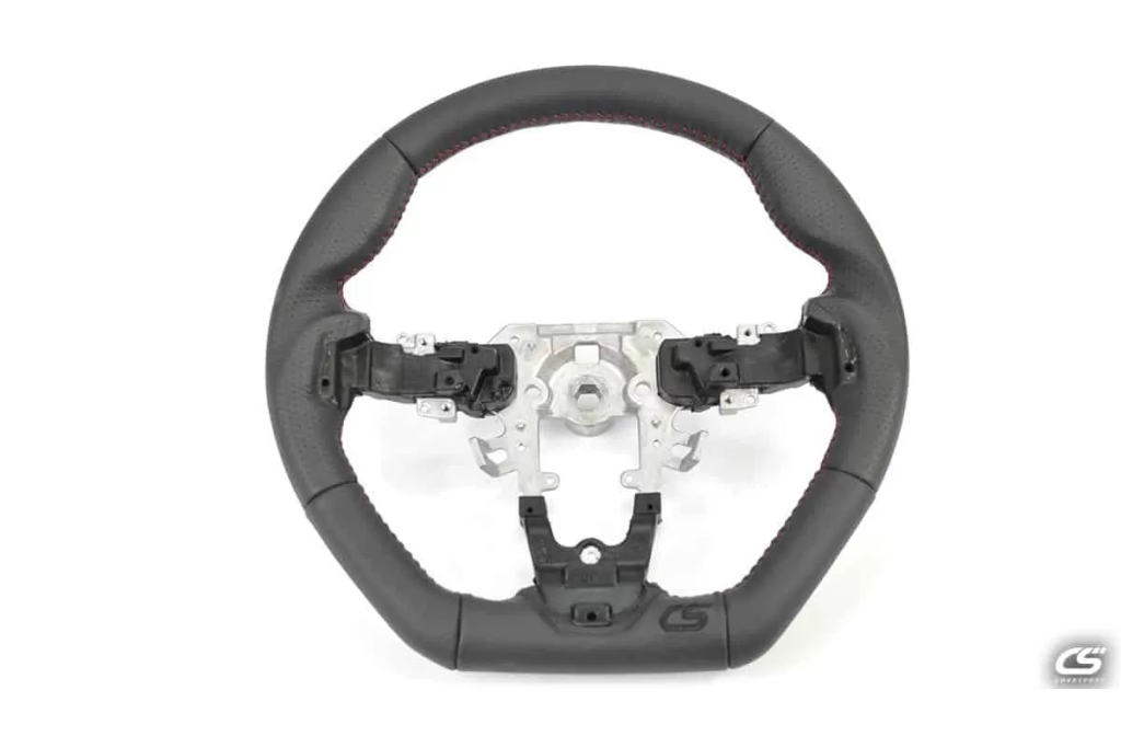 Each leather steering wheel starts with a brand new casting of the center section and ring.