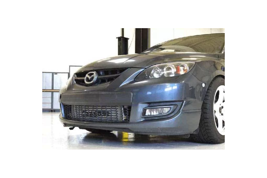 Little to no bumper trimming is needed to fit the big FMIC.