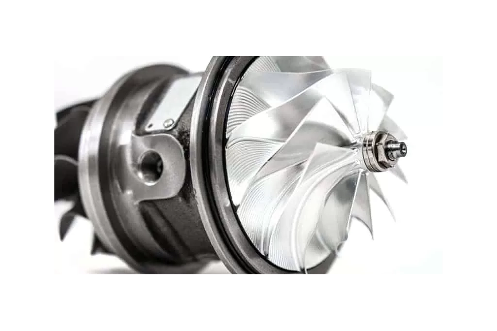 Billet compressor wheel with the latest tech for quick response and airflow for your Mazdaspeed