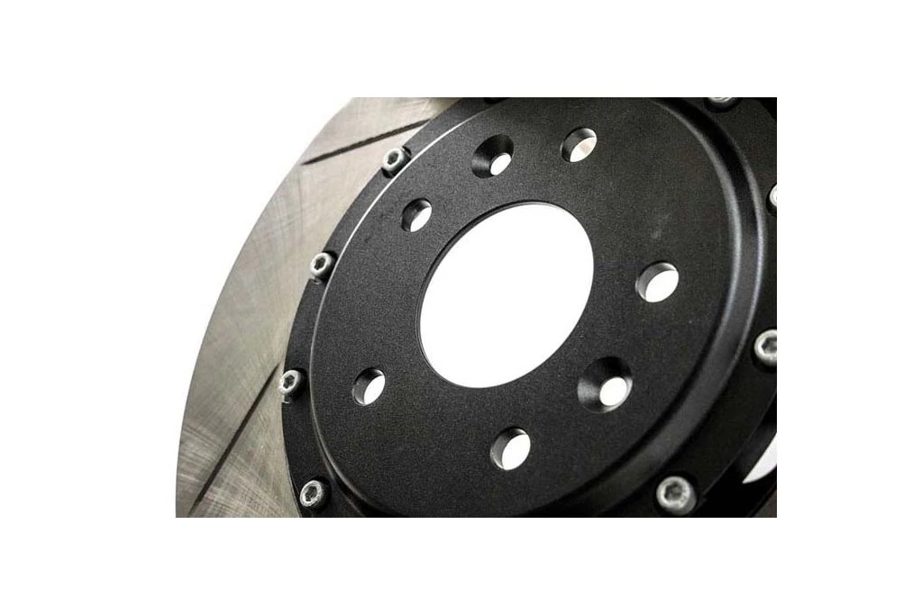 Two-piece 13”stotted rotors provide added stopping power to your Mazda 3 turbo.