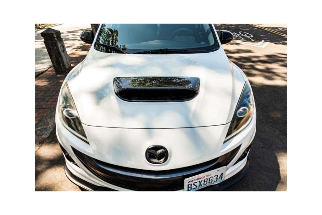 2010-2013 Mazdaspeed 3 Forged Carbon Fiber Hood Scoop Upgrade