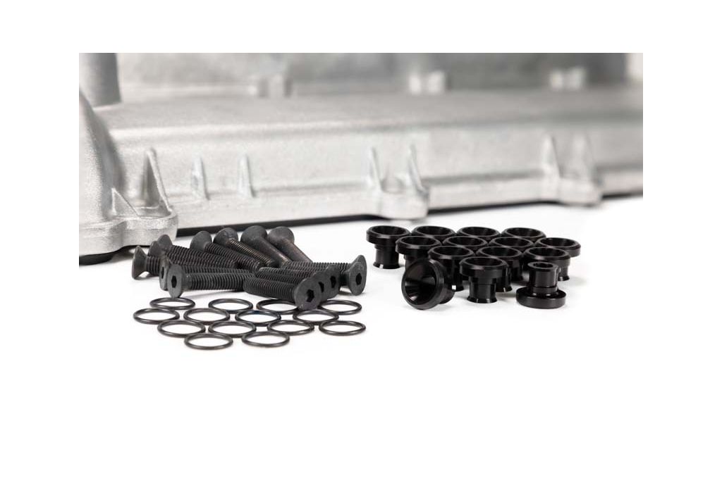 Mazdaspeed valve cover hardware kit black with black stainless bolts