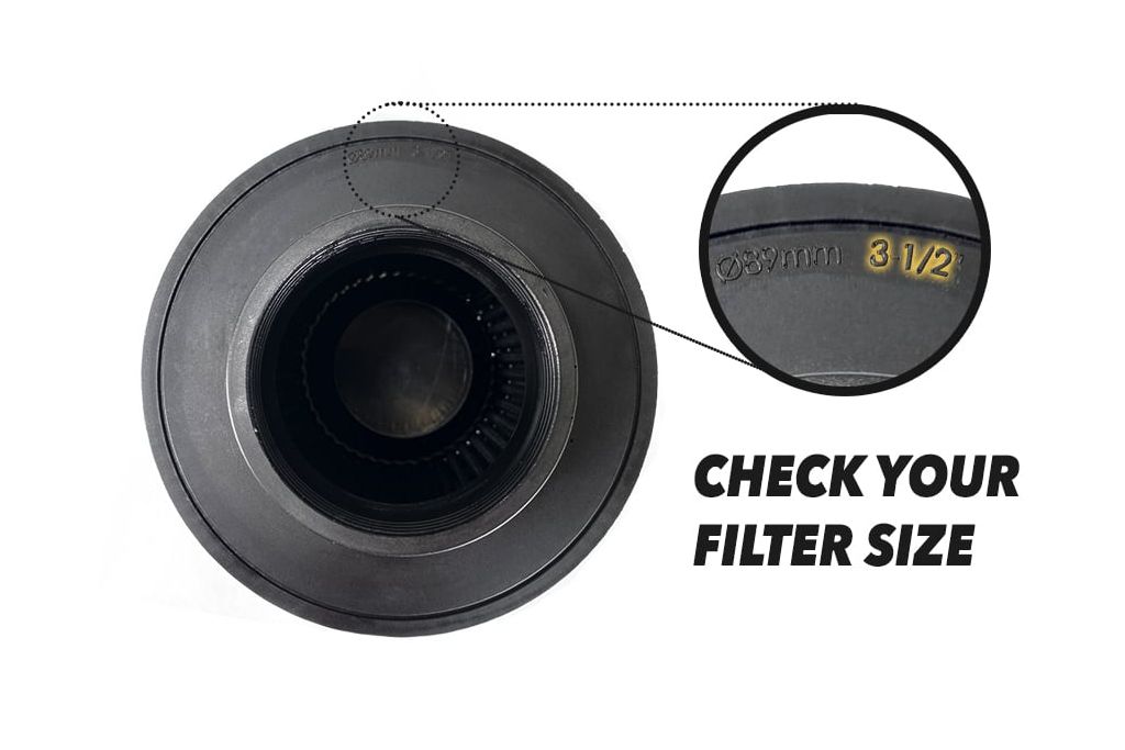 Check bottom of your filter to confirm needed size