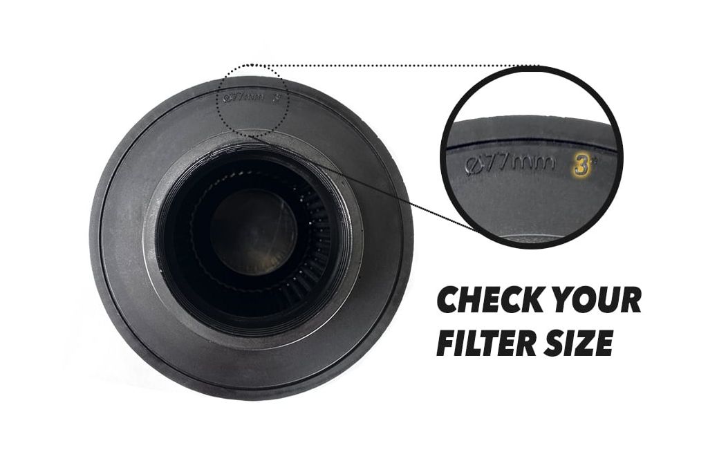 Check bottom of your filter to confirm needed size