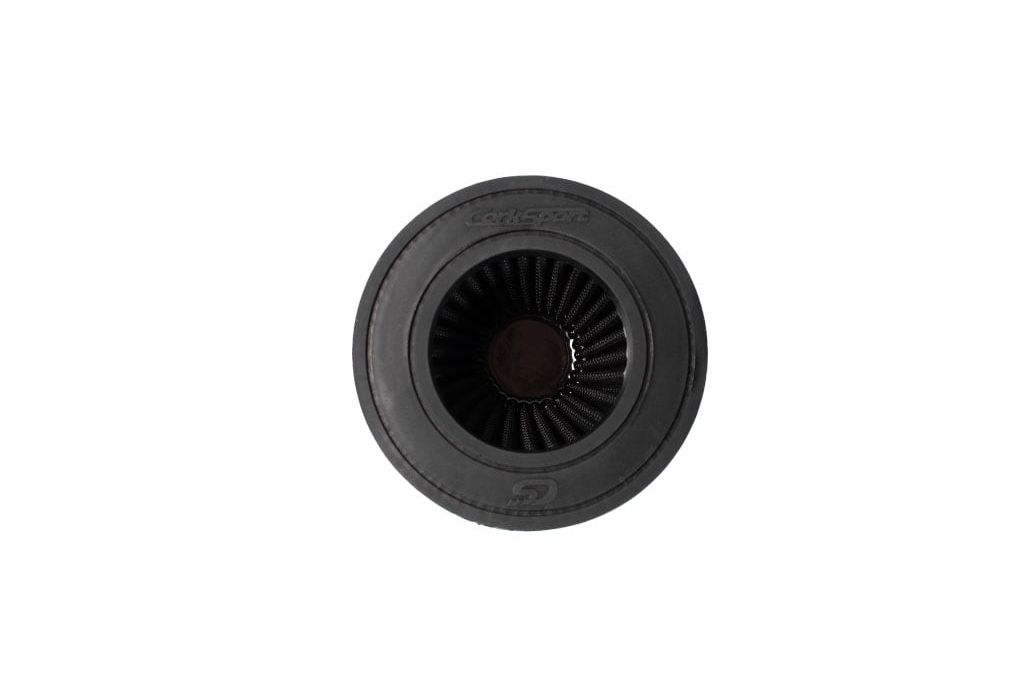 Top vide of dry flow air filter with CS CorkSport
