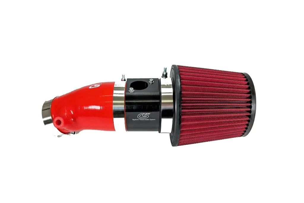 Red Short ram intake SRI  for the 2025 Mazda CX-50