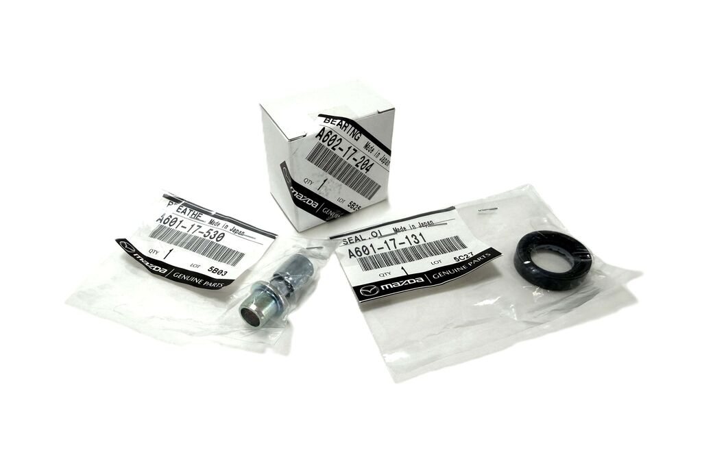 Kit includes the pivot shaft seal, breather, & pivot shaft bearing for the Mazdaspeed 3