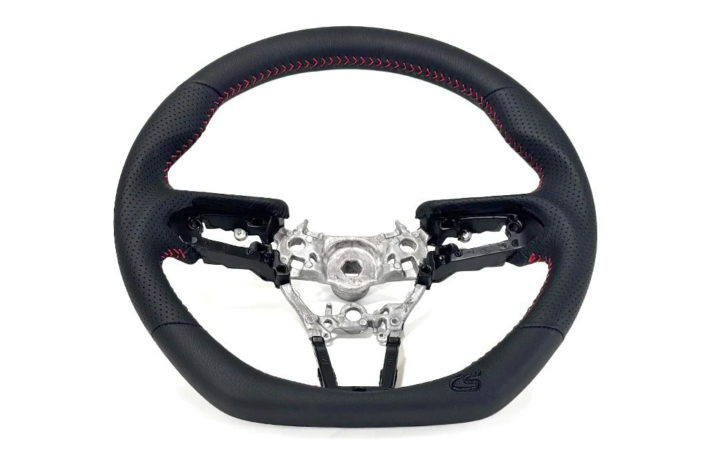 Mazda 3 Steering Wheel with red stitching