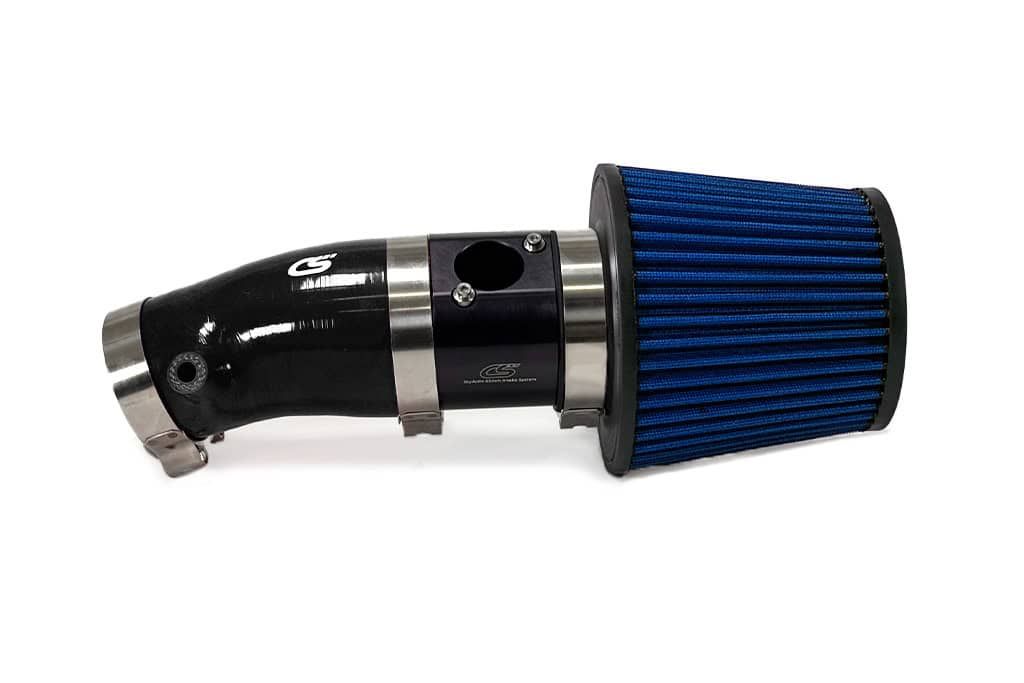 Black Silicone with blue filter short ram intake