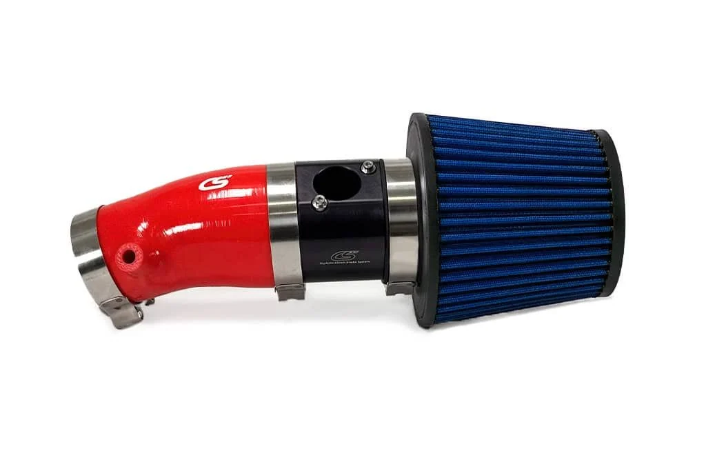 2023 Mazda 3 Short Ram Intake with red silicone and blue filter