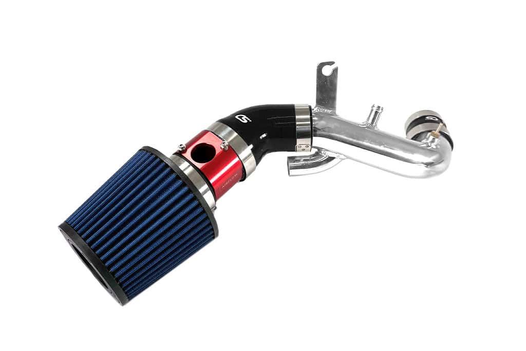 Mazdaspeed 3 Short Ram Stage 2 Power Intake with turbo inlet pipe with bluefilter, red MAF, black silicone, polished TIP