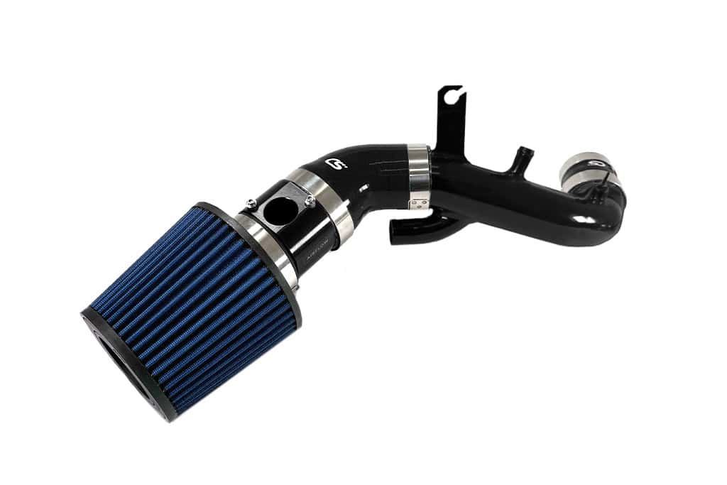 Mazdaspeed 3 Short Ram Stage 2 Power Intake with turbo inlet pipe with blue filter, black MAF, black silicone, black TIP