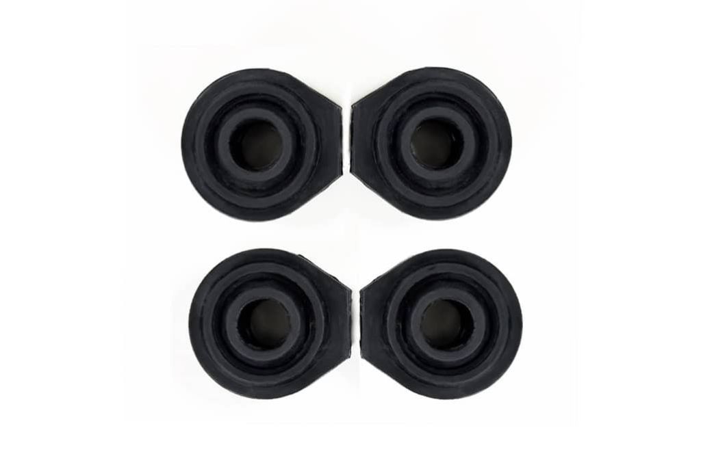Spherical bearing dust boots for CorkSport camber and toe arms for Mazdas