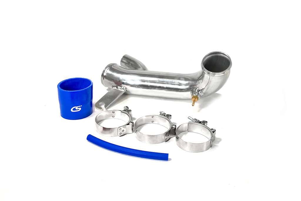 Complete turbo inlet pipe kit for the Mazdaspeed 3 with blue silicone