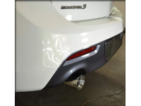 The Speed 3 axle back exhaust tips fit perfectly in the rear bumper valence.