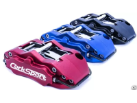 The Speed 6 caliper upgrade kit is available in 3 different anodized colors.
