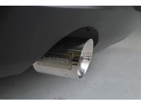 A CorkSport branded cat-back exhaust tip you can be proud of.