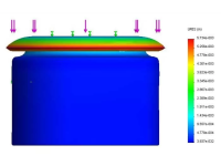 Check out our computer-aided Finite Element Analysis (FEA). It supports the results of our vehicle testing, showing how much pressure and force our injector seals can withstand.