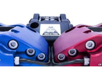 The Mazdaspeed6 caliper upgrade kit uses a standard size Hawk HB700 brake pad