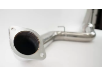 Mazdaspeed 3 Catback Exhaust mid-section closeup