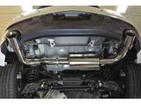 Mazdaspeed 3 Catback Exhaust resonated view from underneath