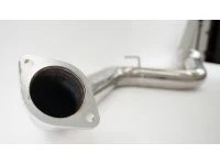 Mazdaspeed 3 Catback Exhaust mid-section closeup