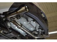 Mazdaspeed 3 Catback Exhaust non-resonated underneath left angled view