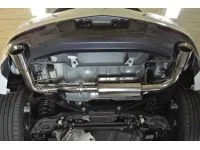 Mazdaspeed 3 Catback Exhaust resonated view from underneath