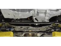 The Gen 1 and Gen 2 Mazdaspeed 3 Lower Tie Bar connects the inboard pivot points for the front lower control arms.