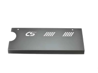 Our MS3 engine cover is texture power coated for long-lasting durability.