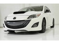 A front view of CorkSport's Mazdaspeed3 hood scoop for 2010-2013 models. Looking good!