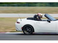 Multiple spring rates were tested at Portland International Raceway to determine the best spring rate and front/rear combination that enhances the MX-5’s driving experience while maintaining a comfortable daily driver.