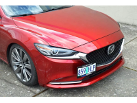 Mazda 6 license plate braket reloacation position on.