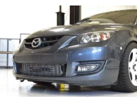 Little to no bumper trimming is needed to fit the big FMIC.