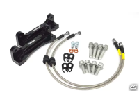 All of the needed hardware including brake lines and installation instructions are included for the installation