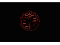 Red display color for mazdaspeed coolant gauage