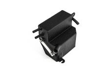 An internal baffling system ensures no air bubbles enter the cooling system under hard driving.